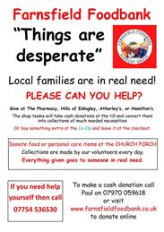Foodbank collection 22nd July